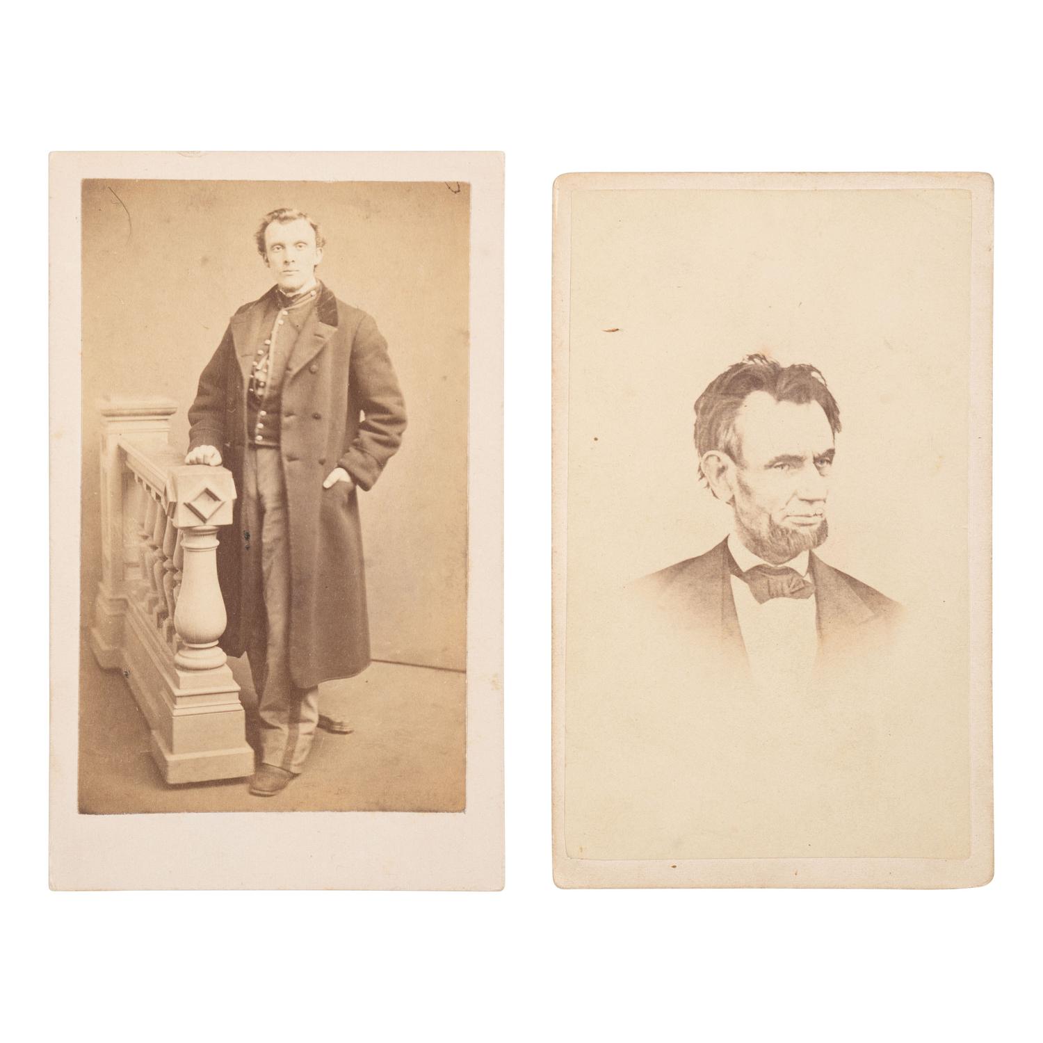 [LINCOLN, Abraham (1809-1865]. WARREN, Henry F., photographer. CDV of the last known photograph of Lincoln, ca 6 March 1865.