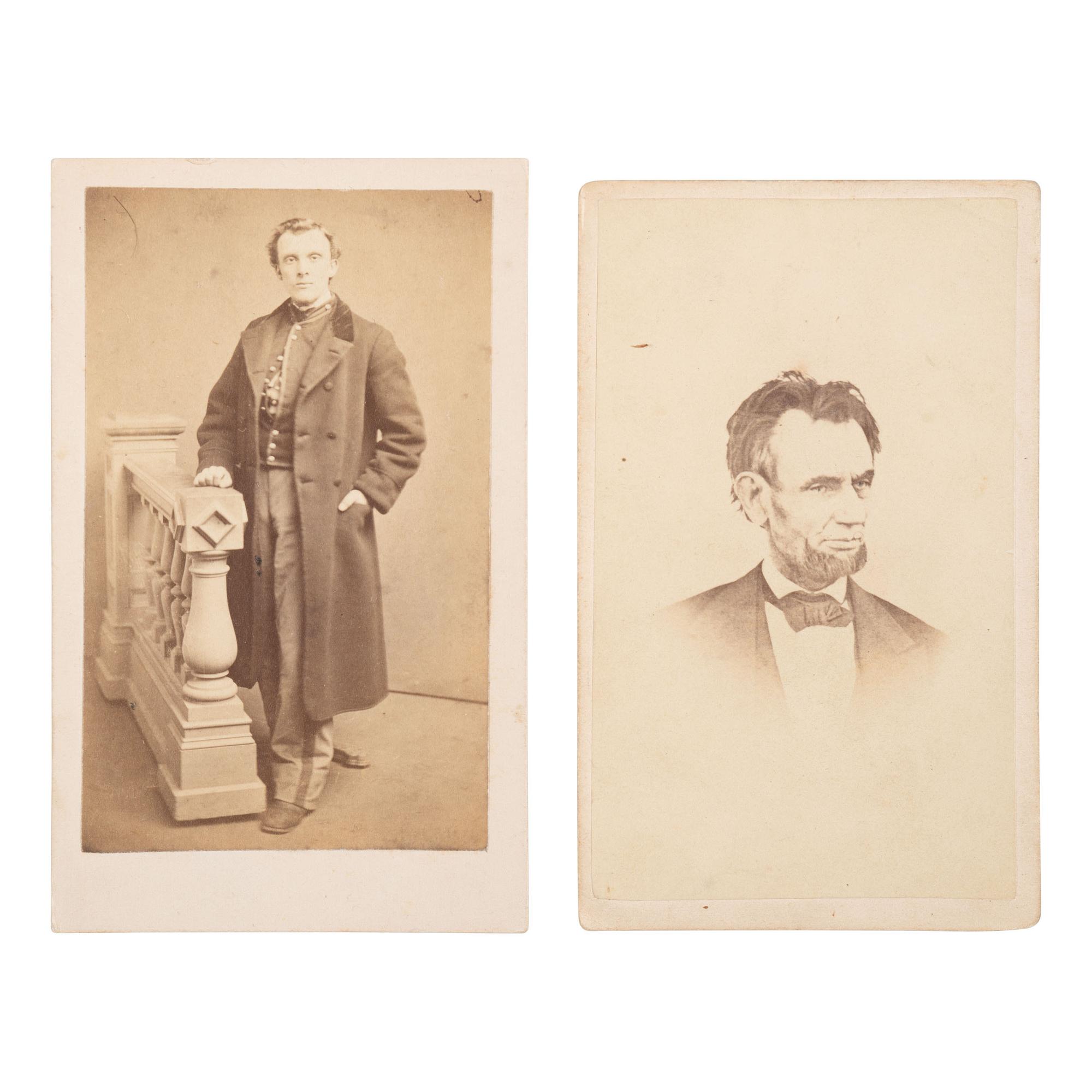 [LINCOLN, Abraham (1809-1865]. WARREN, Henry F., photographer. CDV of the last known photograph of Lincoln, ca 6 March 1865.