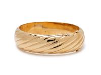 YELLOW GOLD BANGLE BRACELET