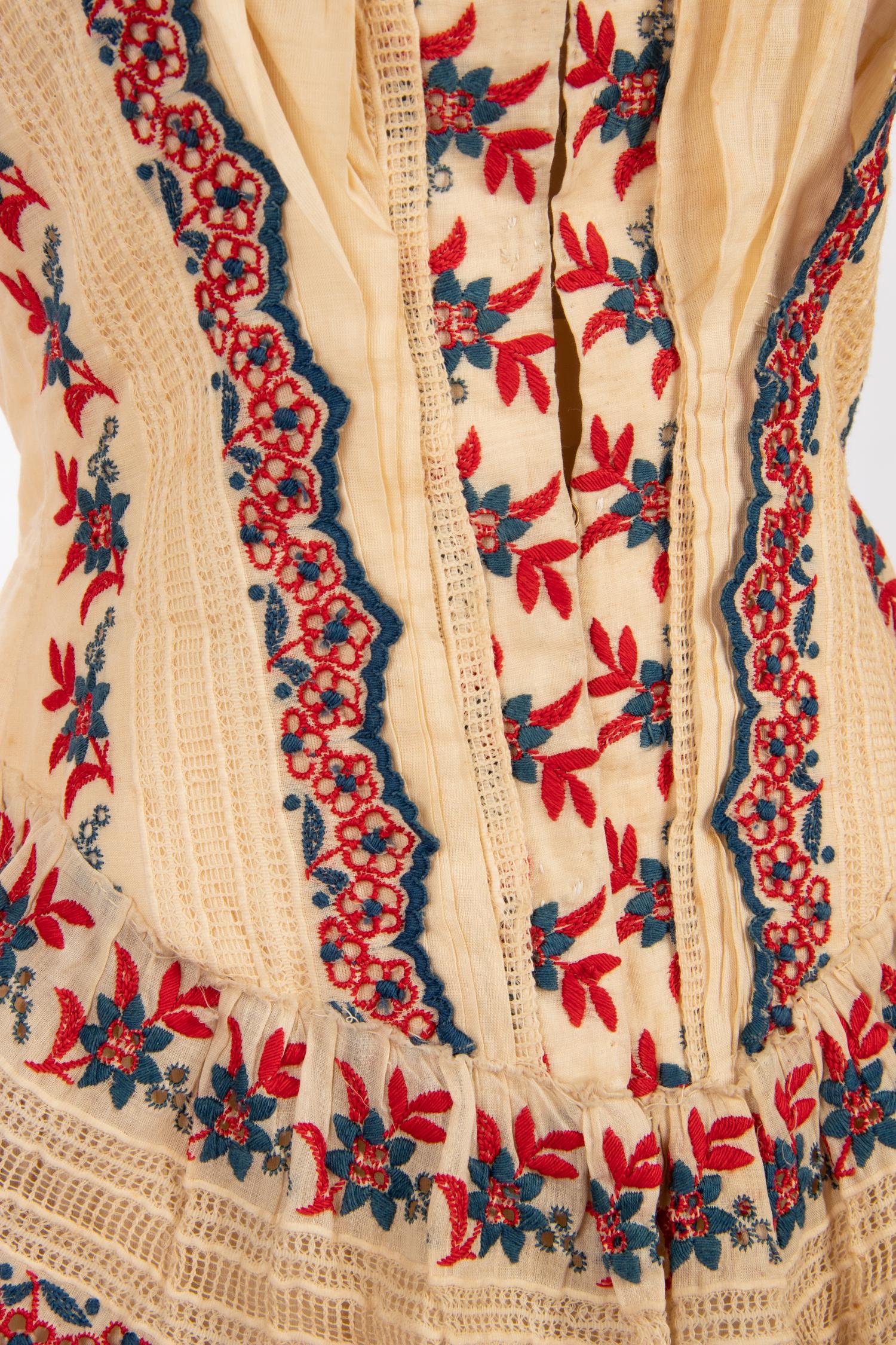 Two Cotton Day Dresses, 1870-80s