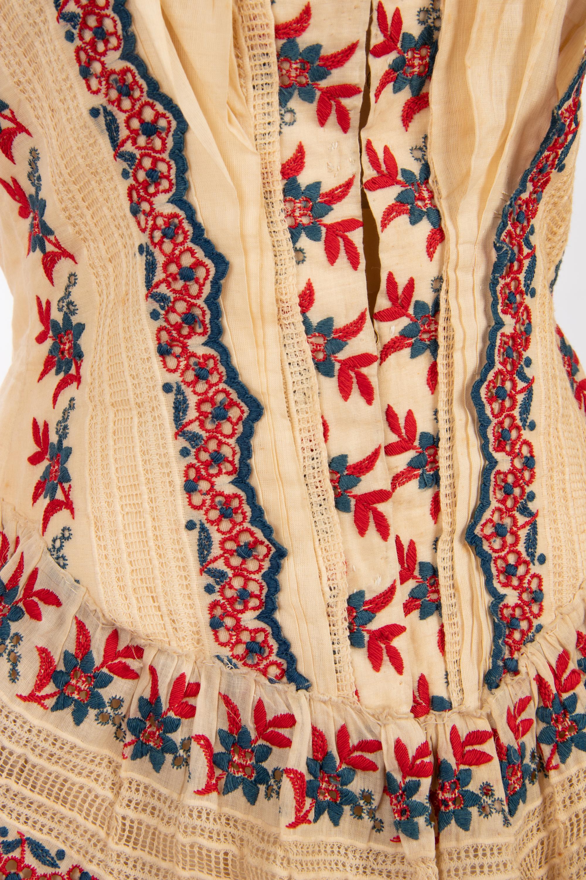 Two Cotton Day Dresses, 1870-80s