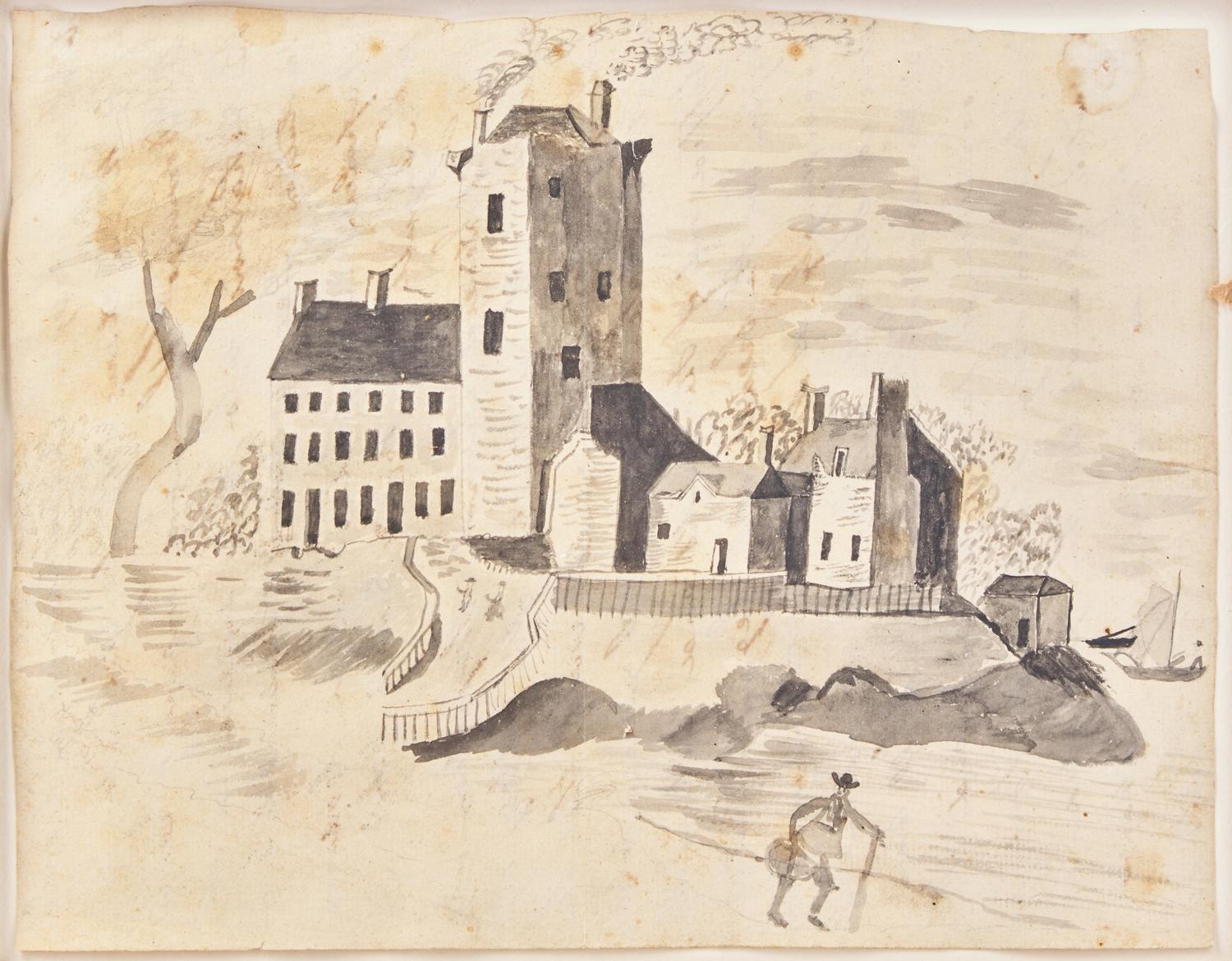 Anglo-American School 19th Century, View of a Factory