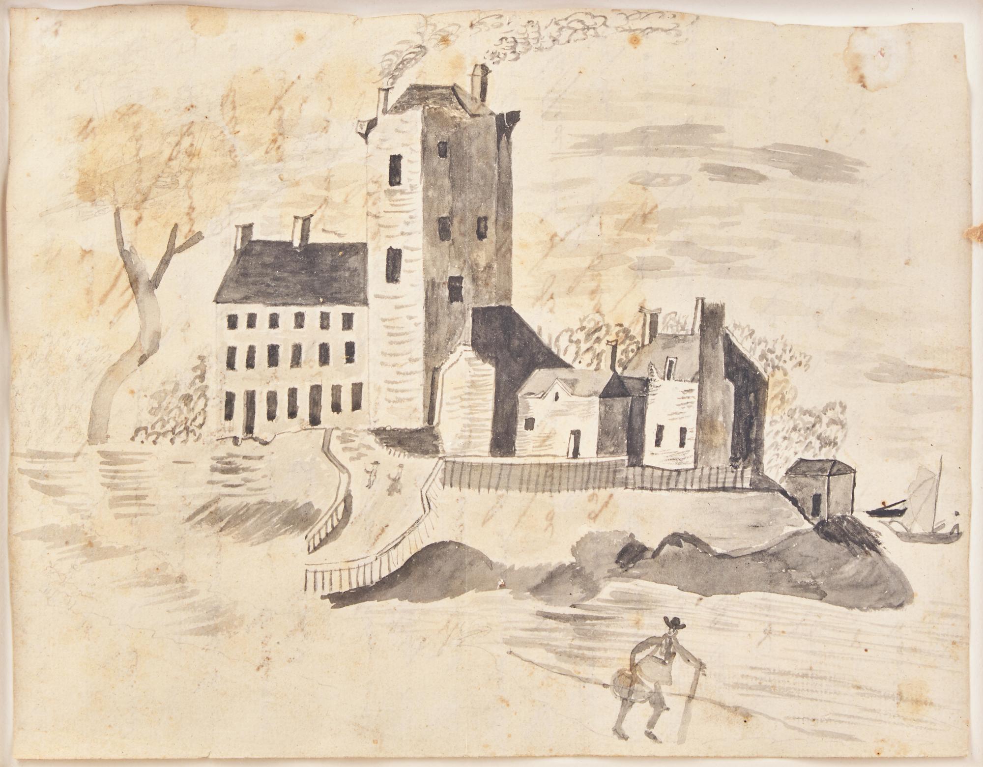 Anglo-American School 19th Century, View of a Factory