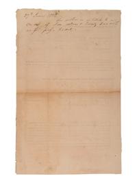 [ENSLAVEMENT]. 2 bonds placing liens on enslaved persons as property. Mecklenburg Co., [NC], 1820s.