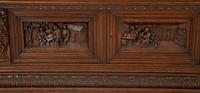 A German Black Forest Carved Oak Bookcase — Late 19th Century