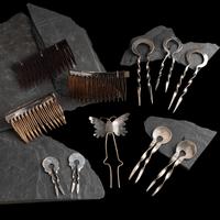 Navajo Silver Hair Accessories