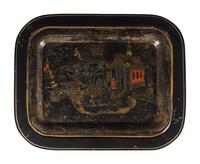 A Painted Tôle Tray Table