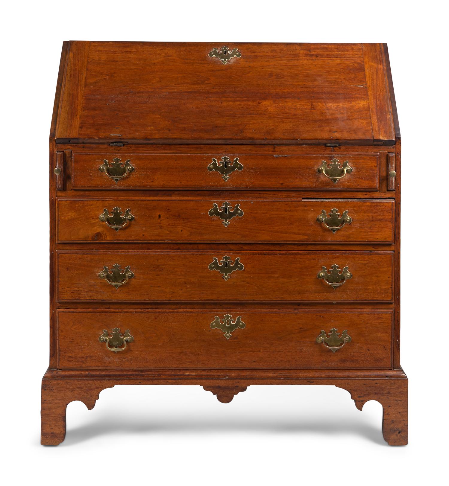 A Chippendale Style Cherrywood Slant-Front Desk — EARLY 19TH CENTURY