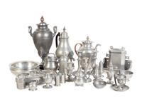 A Collection of Twenty-Five Pewter Articles
