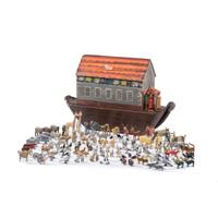 A Large Noah’s Ark with Lift-Off Cover and Large Number of Paired Animals