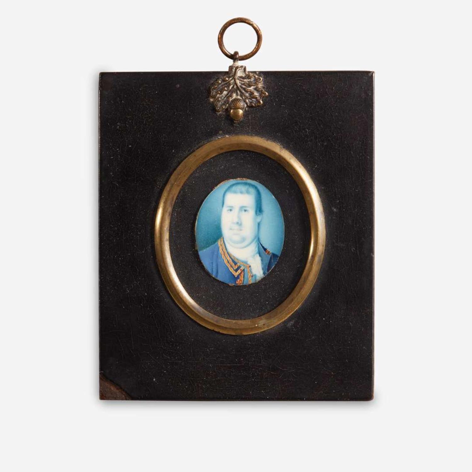 Attributed to Charles Willson Peale (1741-1827) Portrait Miniature of a Gentleman