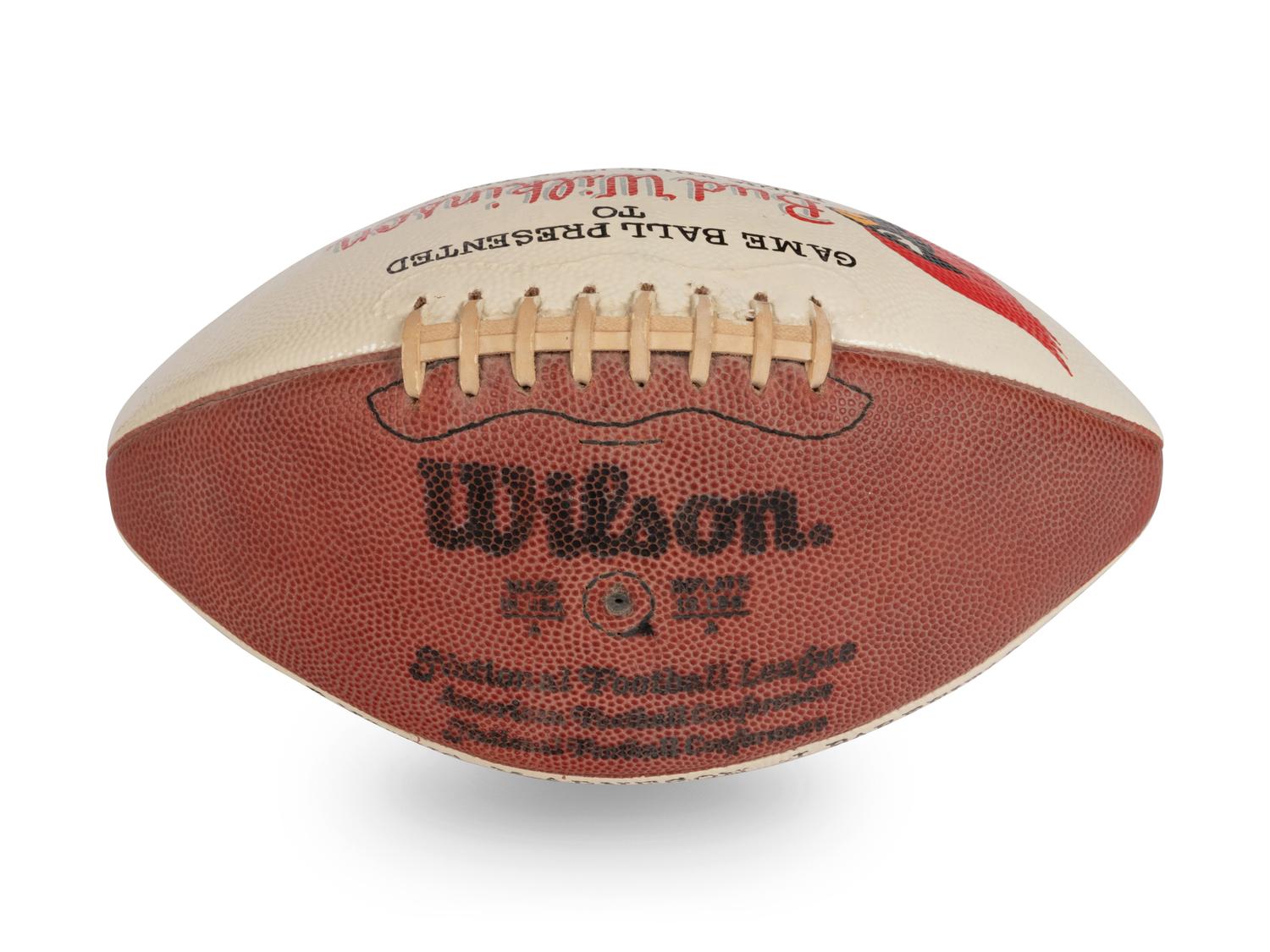 A December 2, 1979 St. Louis Cardinals vs. San Francisco 49ers Game Ball Presented to Coach Bud Wilkinson,