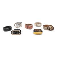 Seven Designer Belts, Including Prada