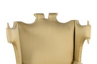 A Queen Anne Style Walnut Wing Chair