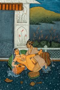 Three Indian Illustrated Manuscript Leaves