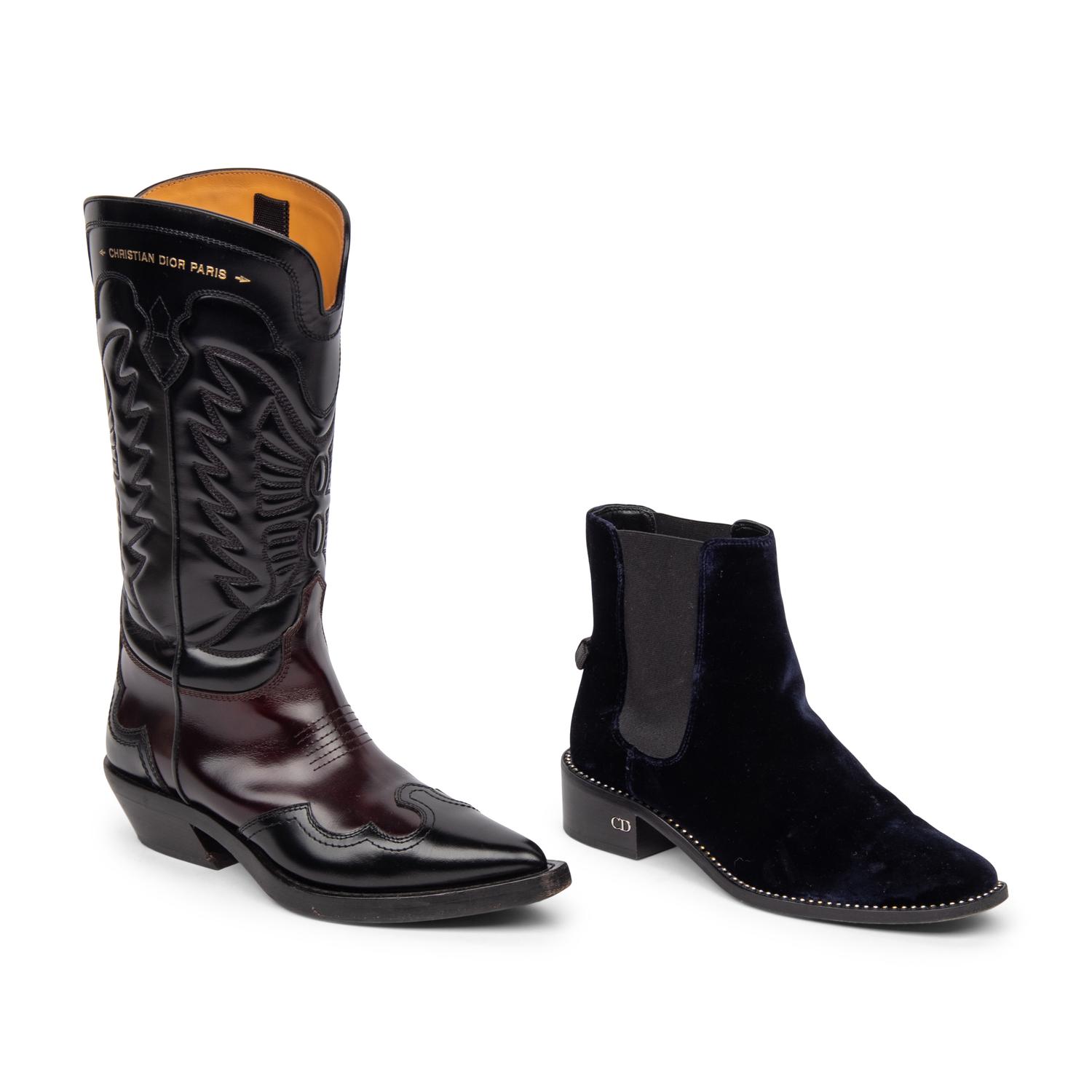 CHRISTIAN DIOR, TWO PAIRS OF BOOTS