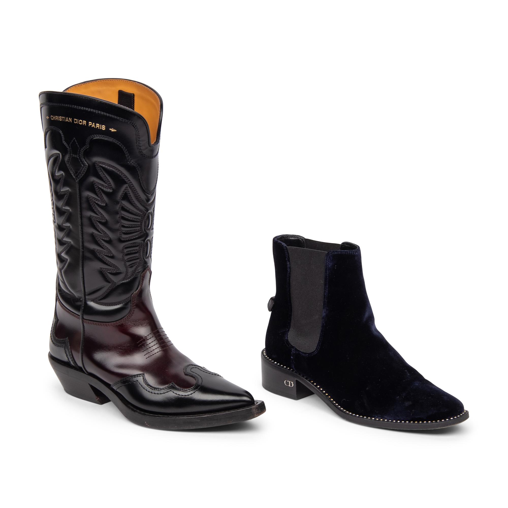 CHRISTIAN DIOR, TWO PAIRS OF BOOTS