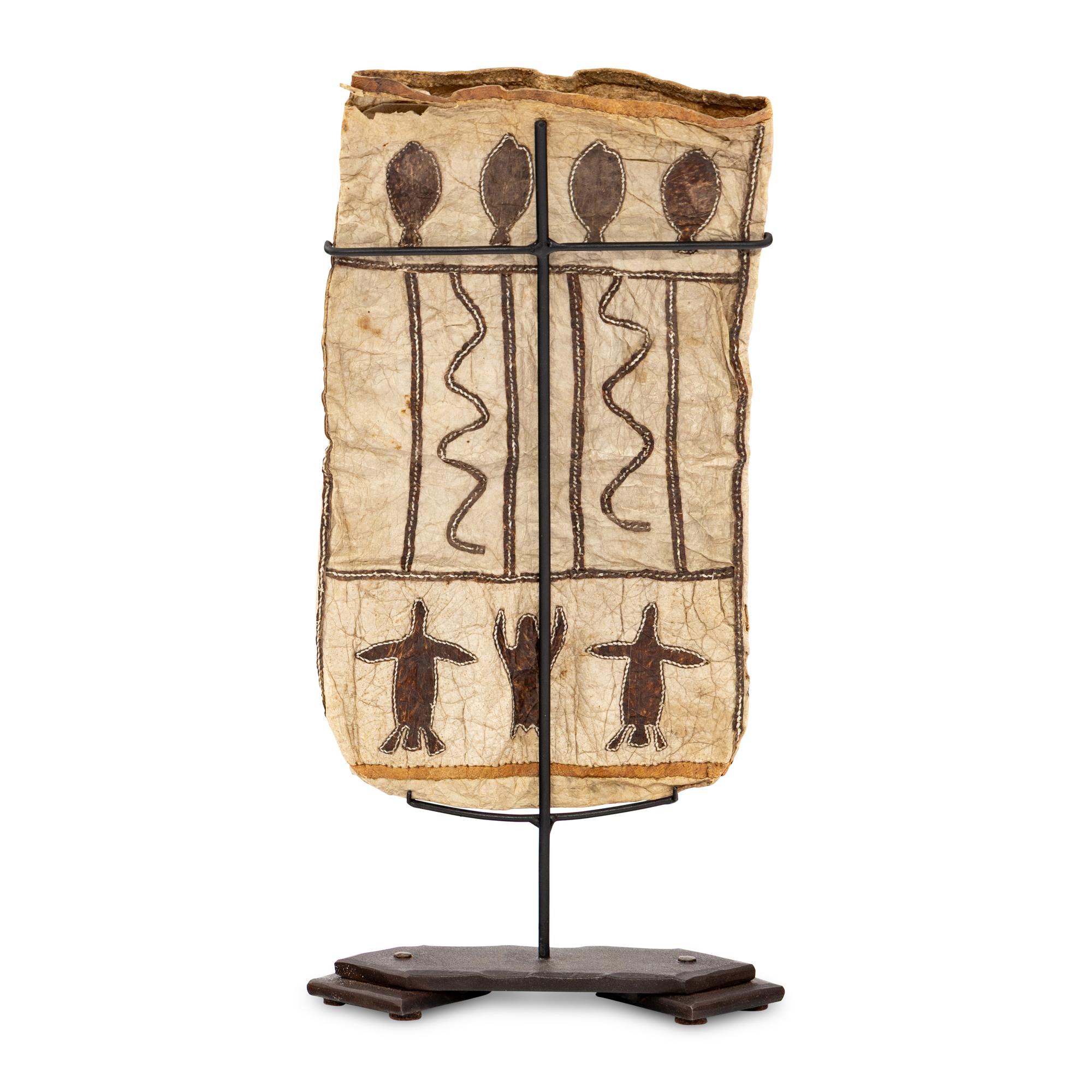 Inuit Seal Skin Bag, with Hunter's Decoration