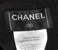 A Chanel Black Silk Ruffle Dress, Size 34.