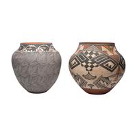 Pair of Large Acoma Pottery Jars