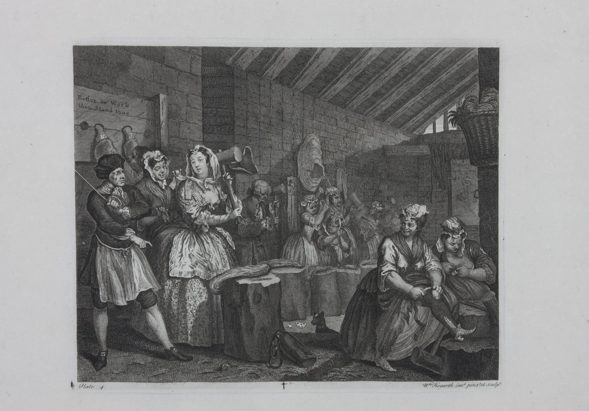 William Hogarth, (British, 1697-1764), A Harlot's Progress (plates 1-6)