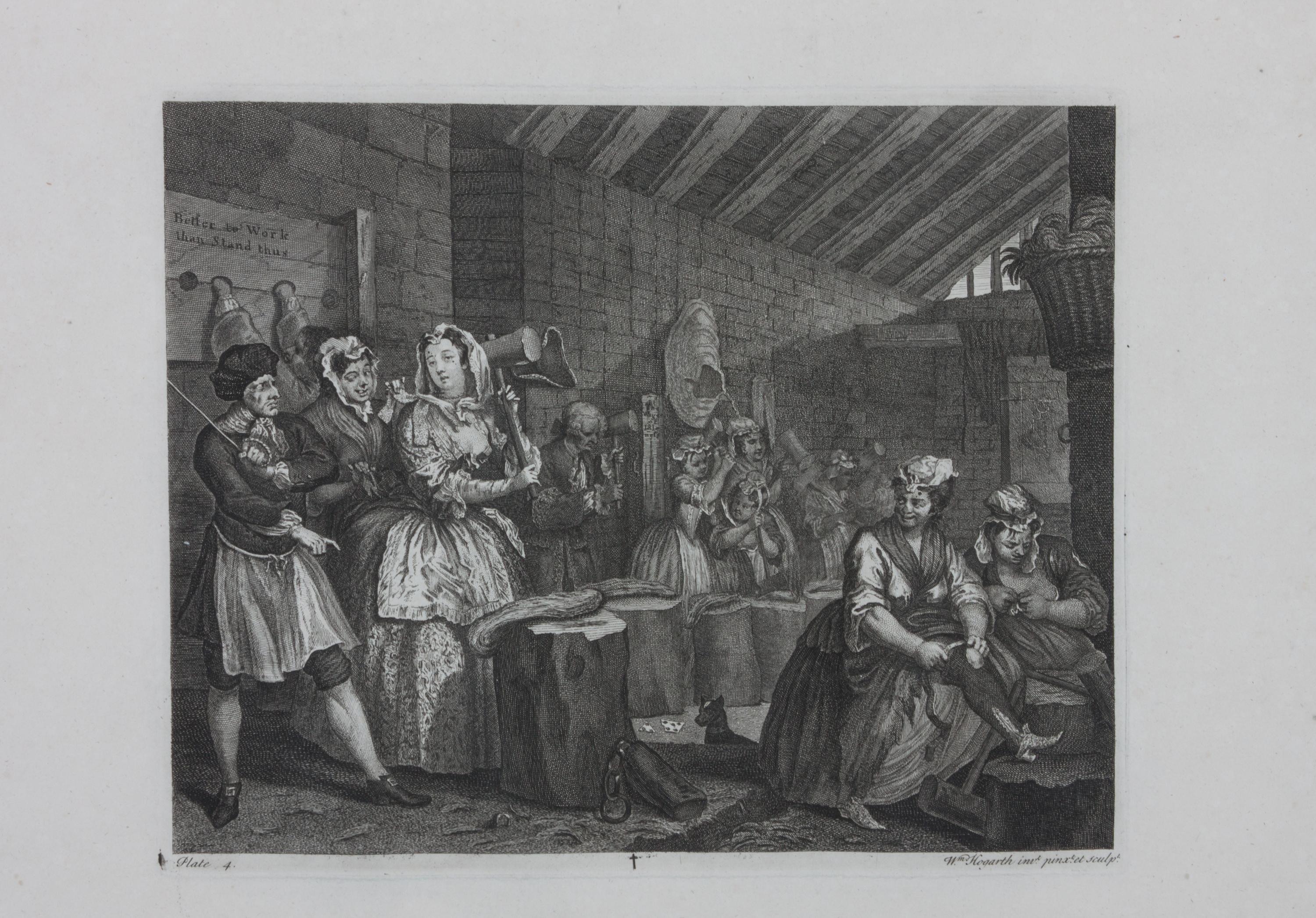 William Hogarth, (British, 1697-1764), A Harlot's Progress (plates 1-6)