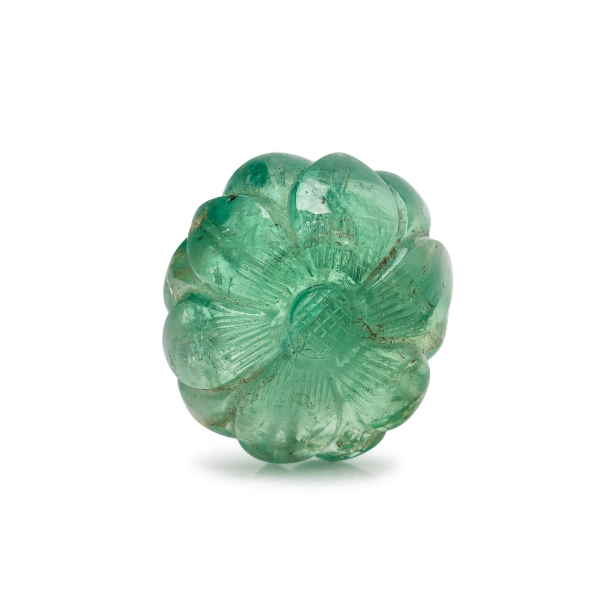 24.13 CARAT CARVED EMERALD