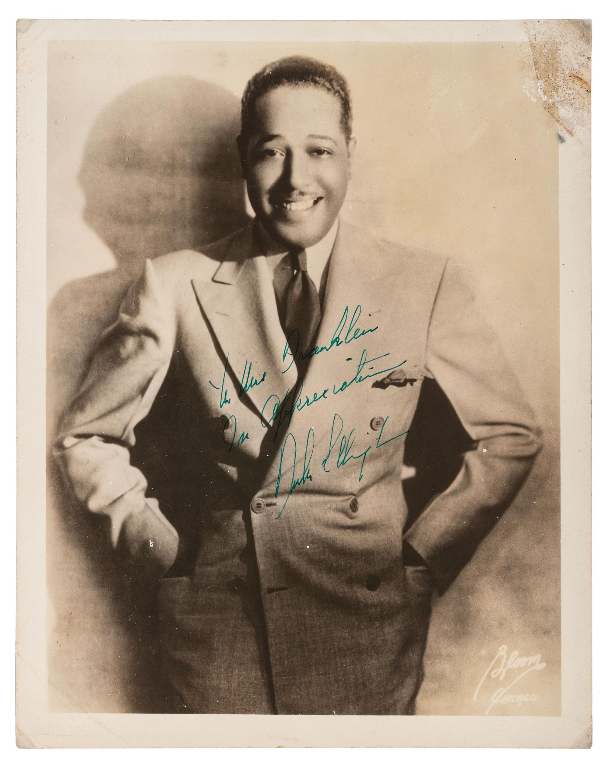 [MUSIC-JAZZ]. Chicago Soul in Concert poster. [ With: ] Duke Ellington signed photograph.