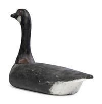 A Carved and Painted Pine Brandt Duck Decoy