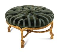 A Napoleon III Style Rope-Twist Ottoman