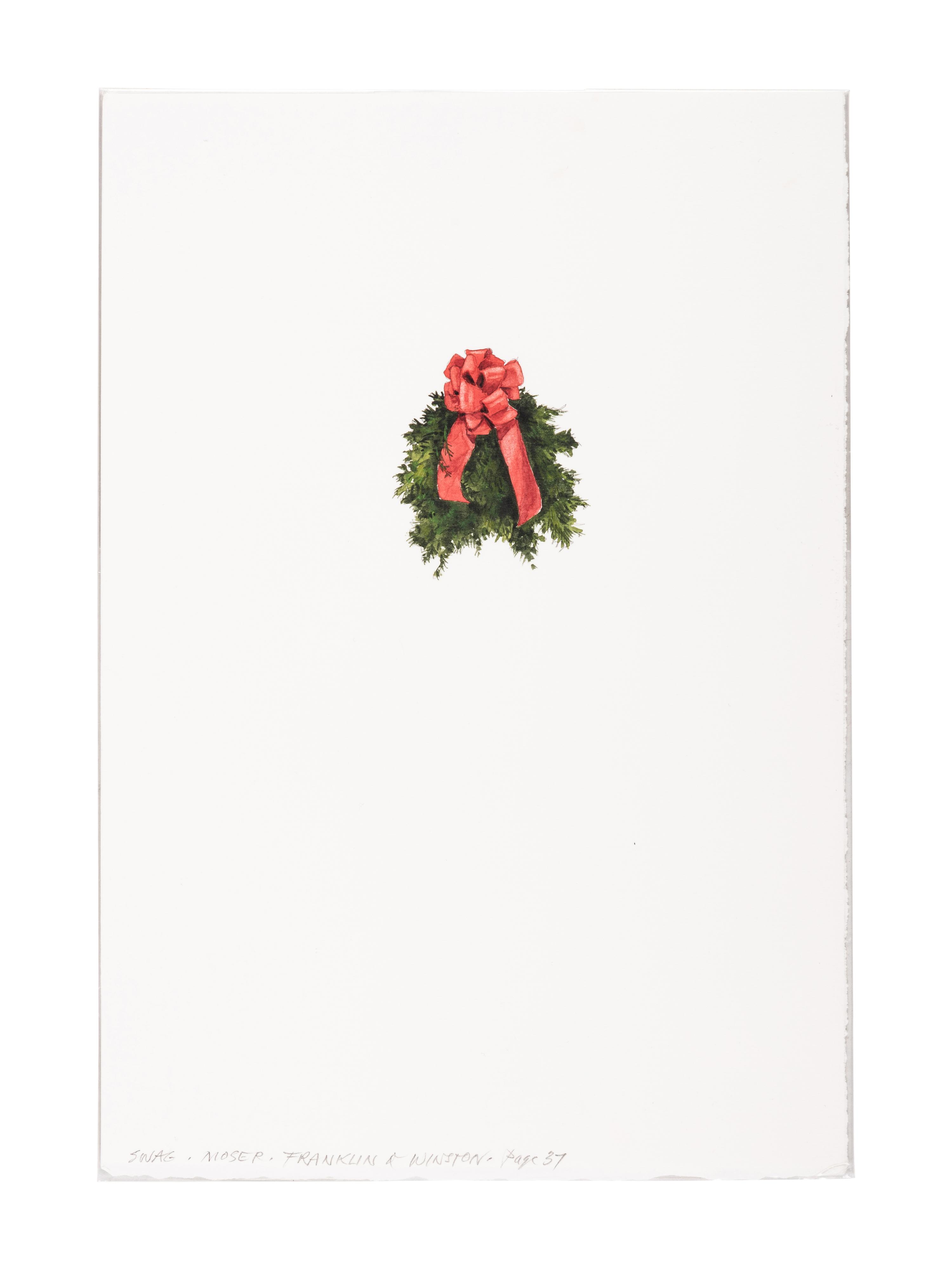 [MOSER, Barry, illustrator]. WOOD, Douglas. Franklin and Winston: A Christmas That Changed the World. Somerville, MA: Candlewick Press, 2011.