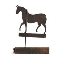 A Wrought Sheet Iron Horse Weathervane