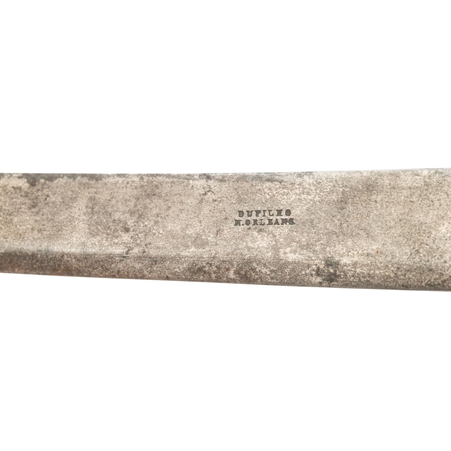 Confederate Agrider H. Dufilho Staff & Field Officer's Sword with broken blade. New Orleans, Louisiana.