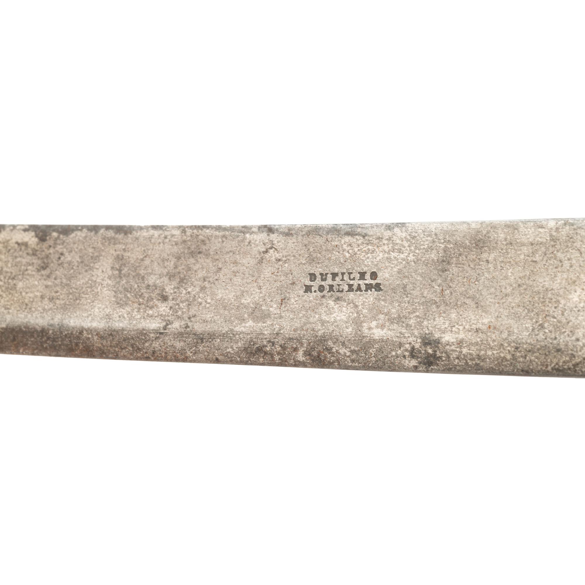 Confederate Agrider H. Dufilho Staff & Field Officer's Sword with broken blade. New Orleans, Louisiana.