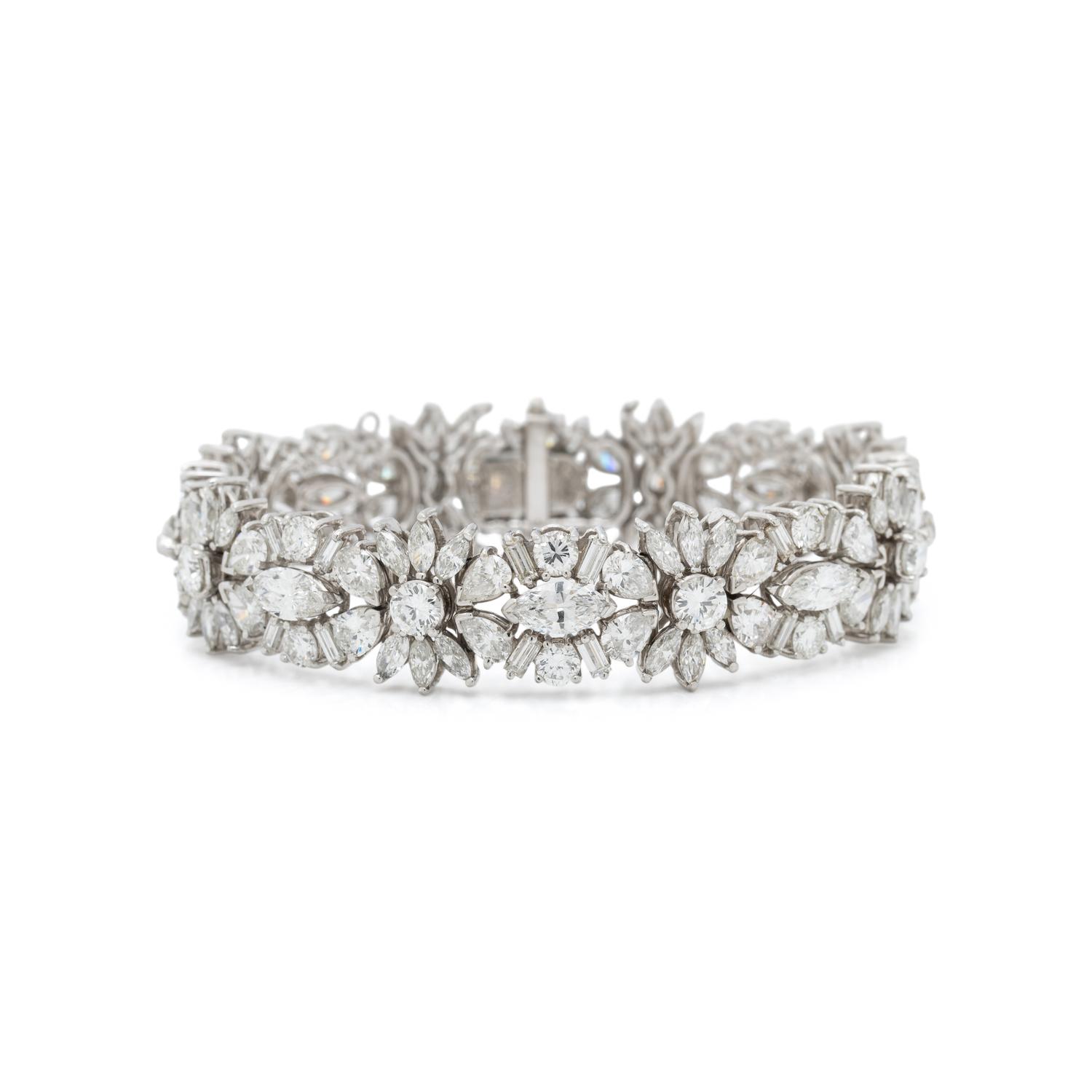 PLATINUM AND DIAMOND BRACELET