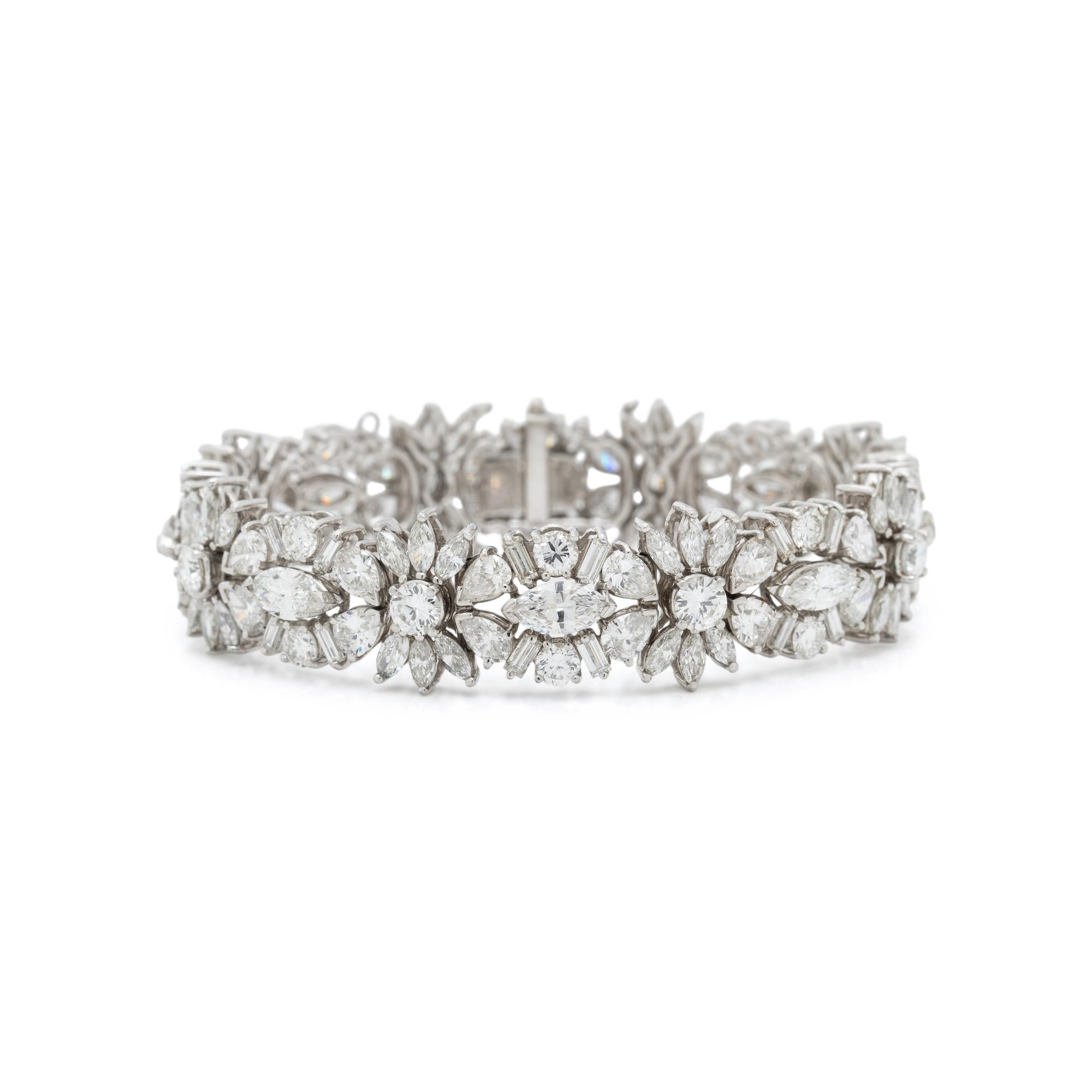 PLATINUM AND DIAMOND BRACELET