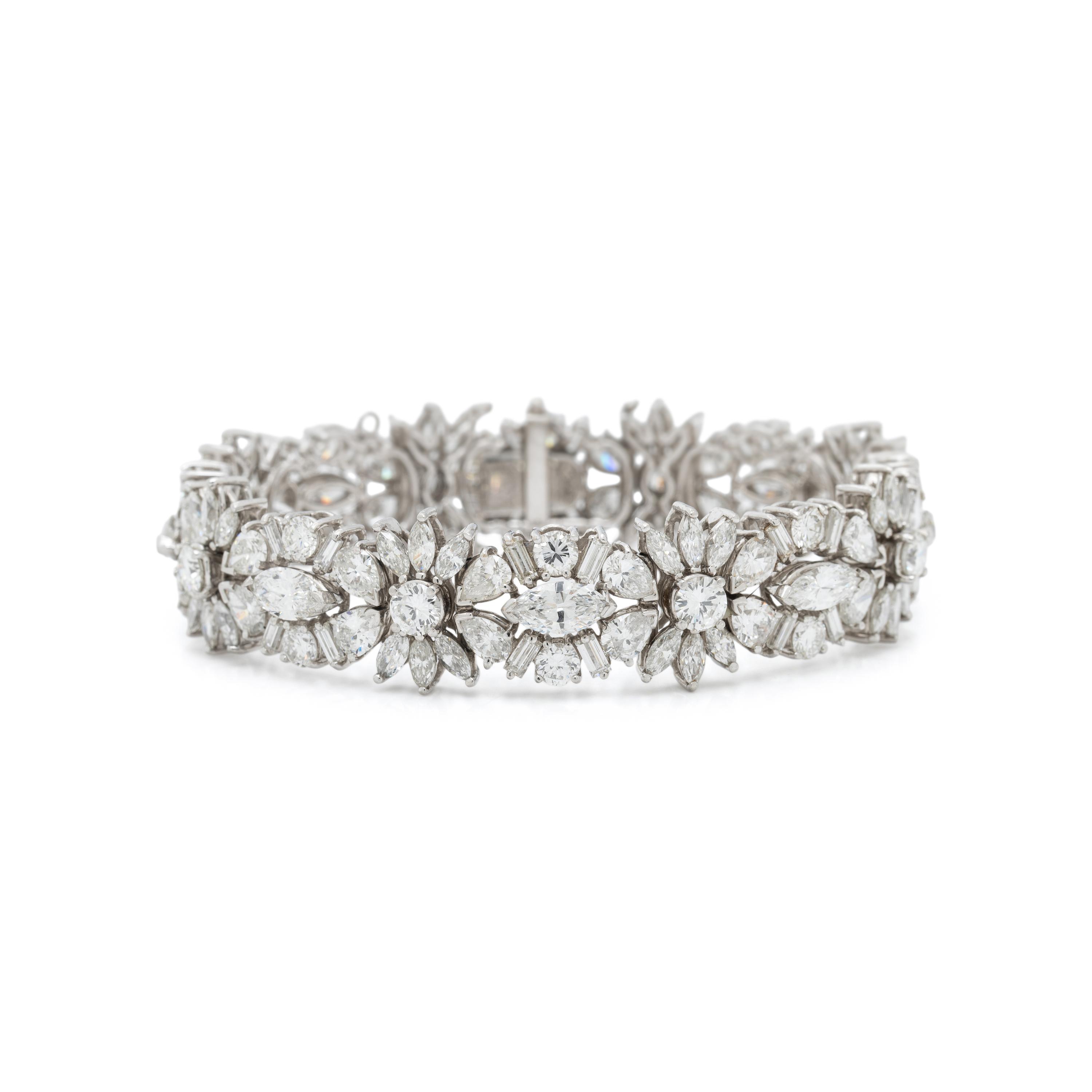 PLATINUM AND DIAMOND BRACELET