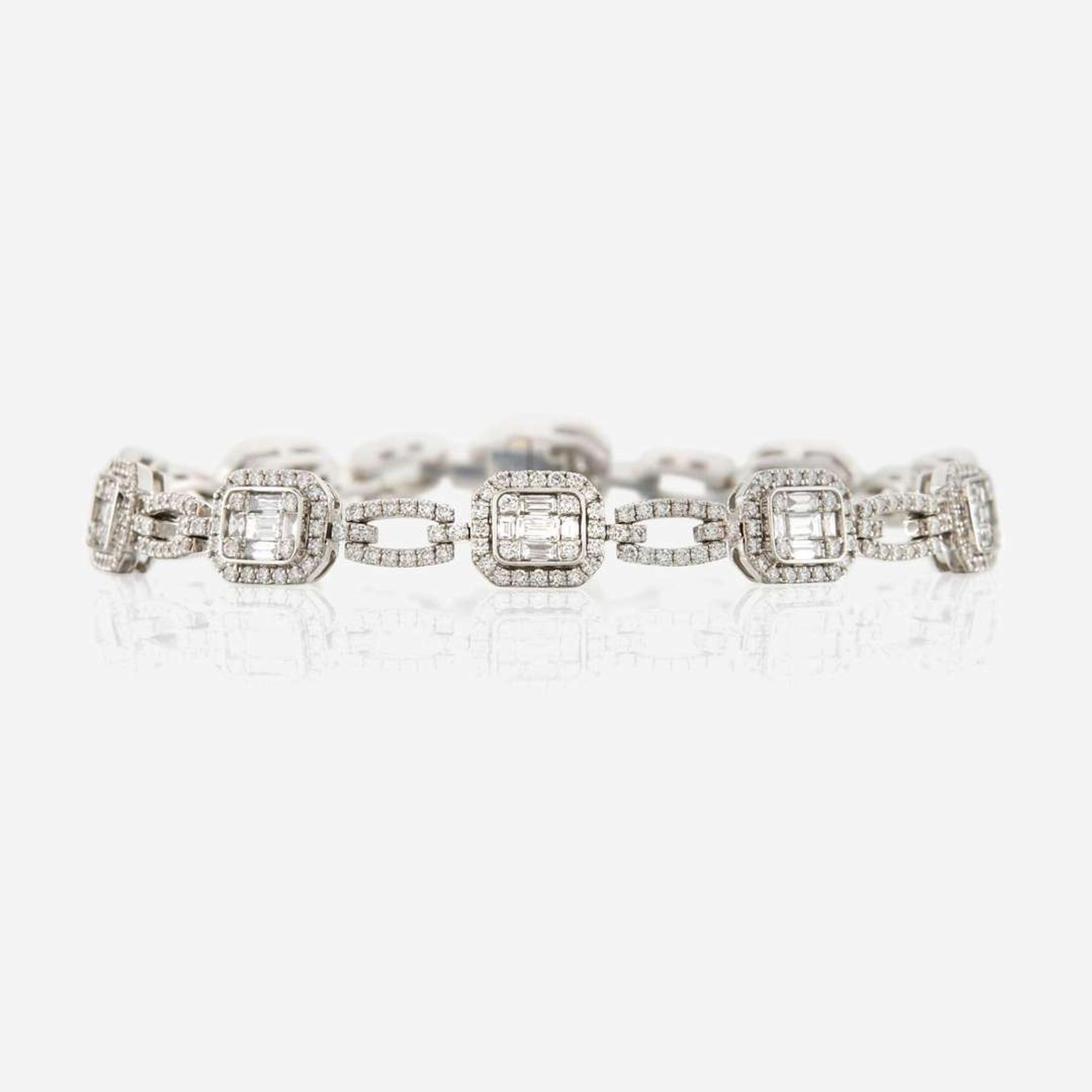 A diamond and white gold bracelet, Simon G