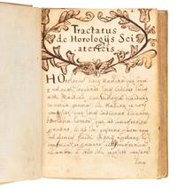 [MANUSCRIPTS—HOROLOGY]. “Tractatus de Horologiis sciatericis.” Caprarola, Italy, [ca 1683].