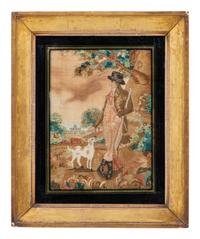 An English Silk Needlework Picture