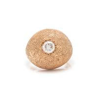 ROSE GOLD AND DIAMOND BOMBE RING