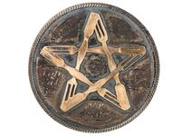 [CIVIL WAR]. Sheridan's Cavalry, Co. F, 2nd Massachusetts Cavalry, "The Californian Battalion." Battle of Five Forks commemorative medal.