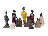 10 Japanese Pottery and Porcelain Figures
