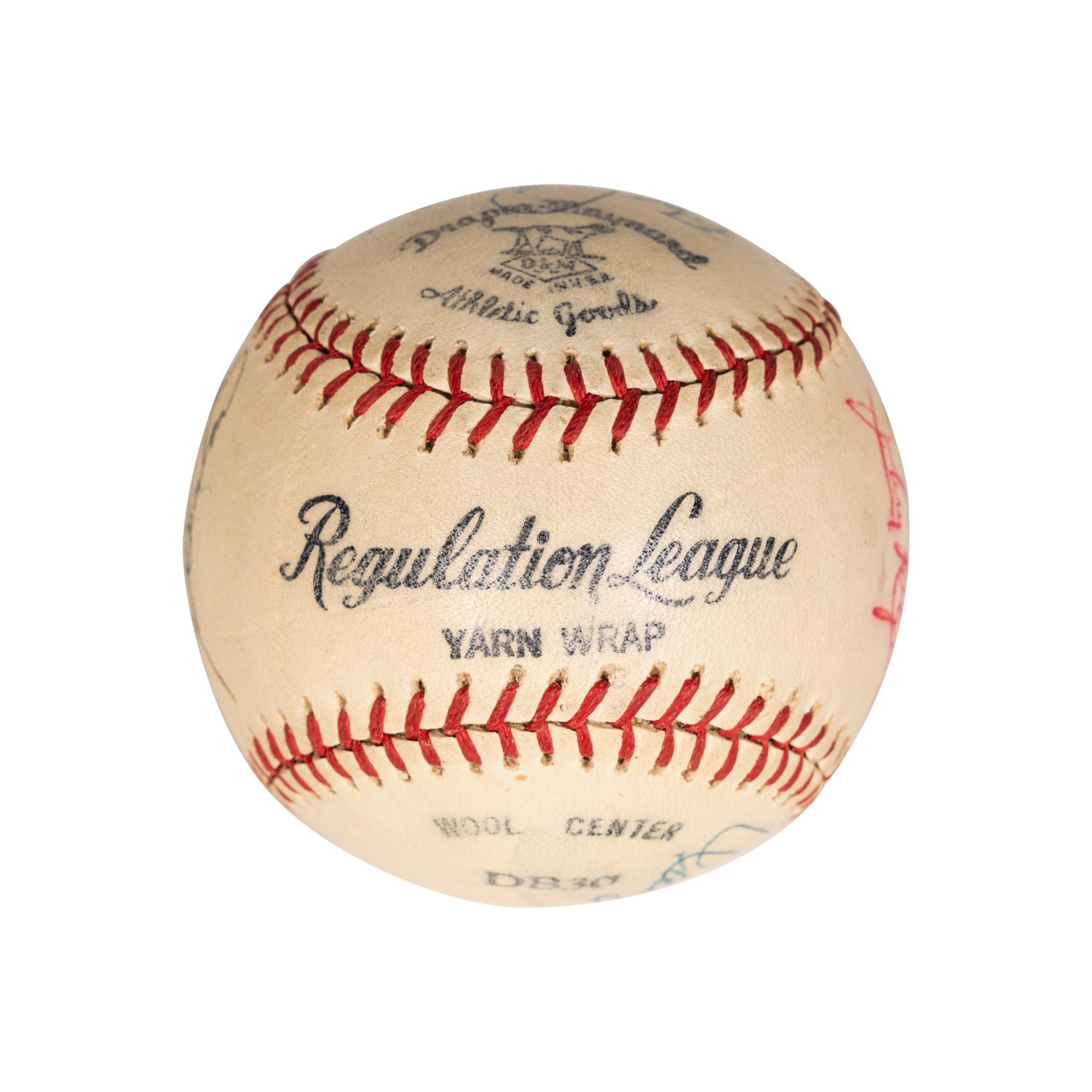 A Group of Signed Autograph Baseballs and One Signed Autograph Softball,
