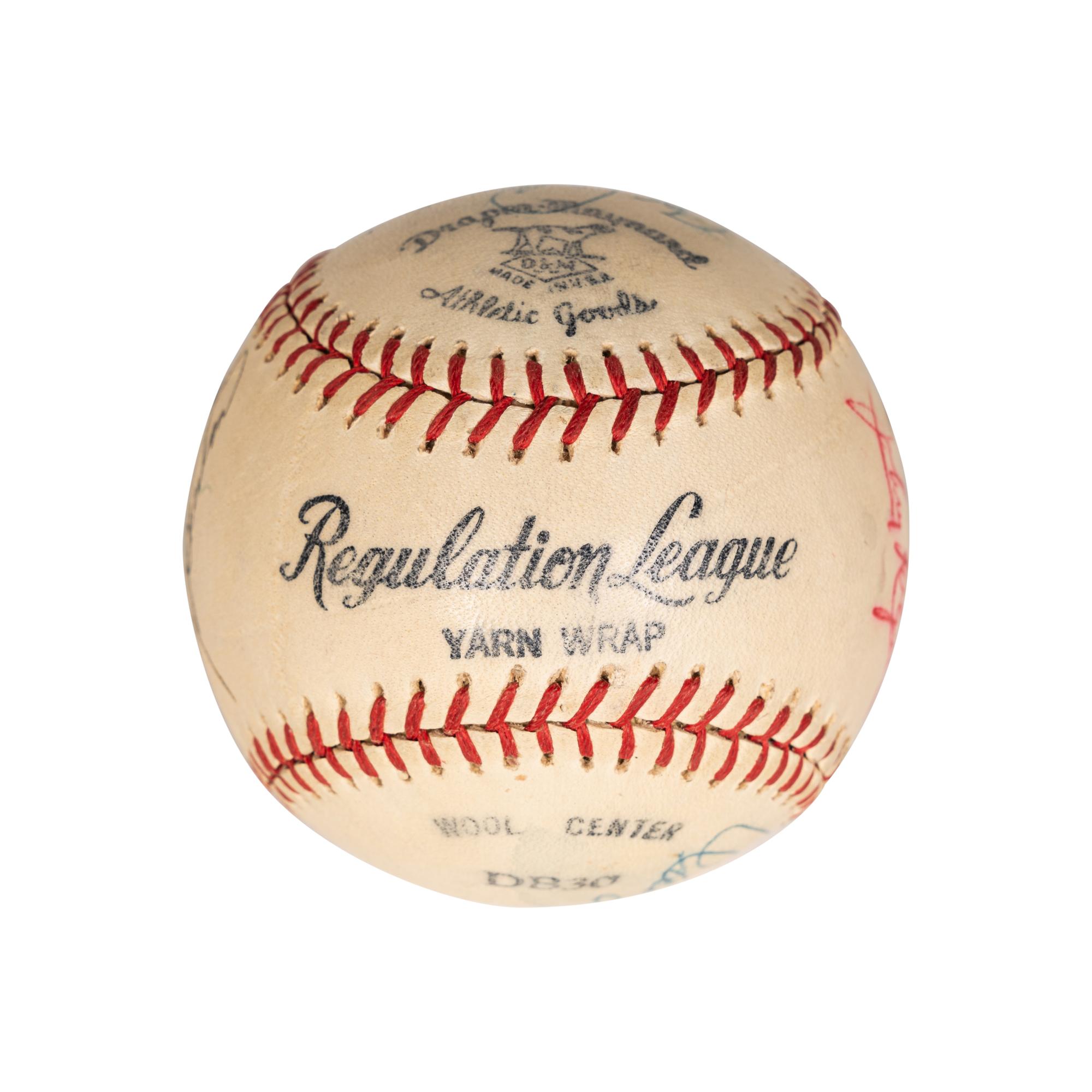 A Group of Signed Autograph Baseballs and One Signed Autograph Softball,