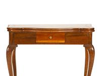 A Louis XV Provincial Style Walnut Flip-top Table