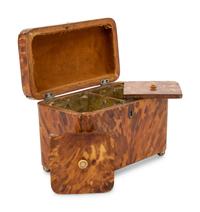 A George III Tortoiseshell Tea Caddy
