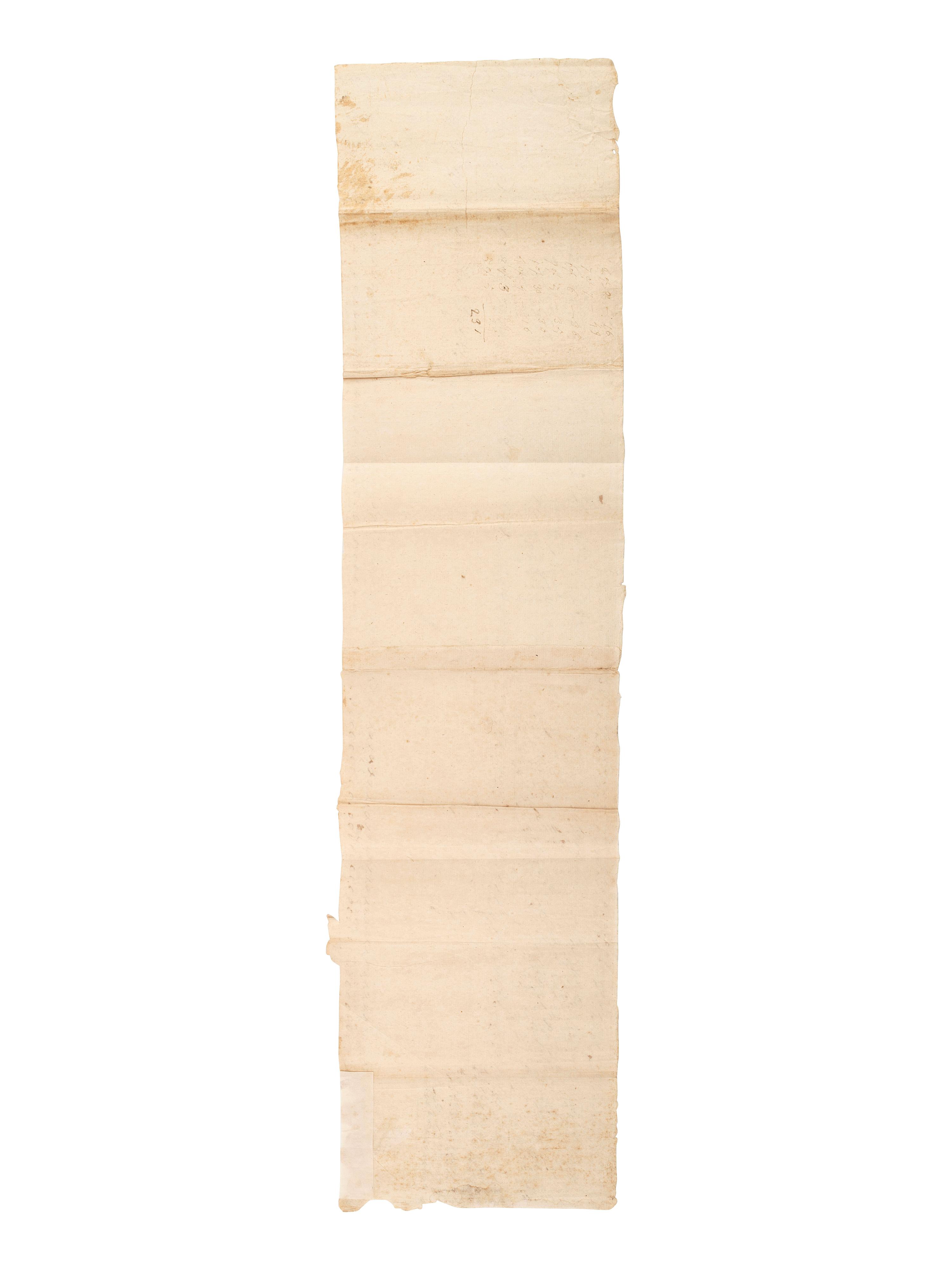 [REVOLUTIONARY WAR]. Pay roll for Captain Lemuel Clap's Company, [Dorchester, MA?], ca 1779-1780.
