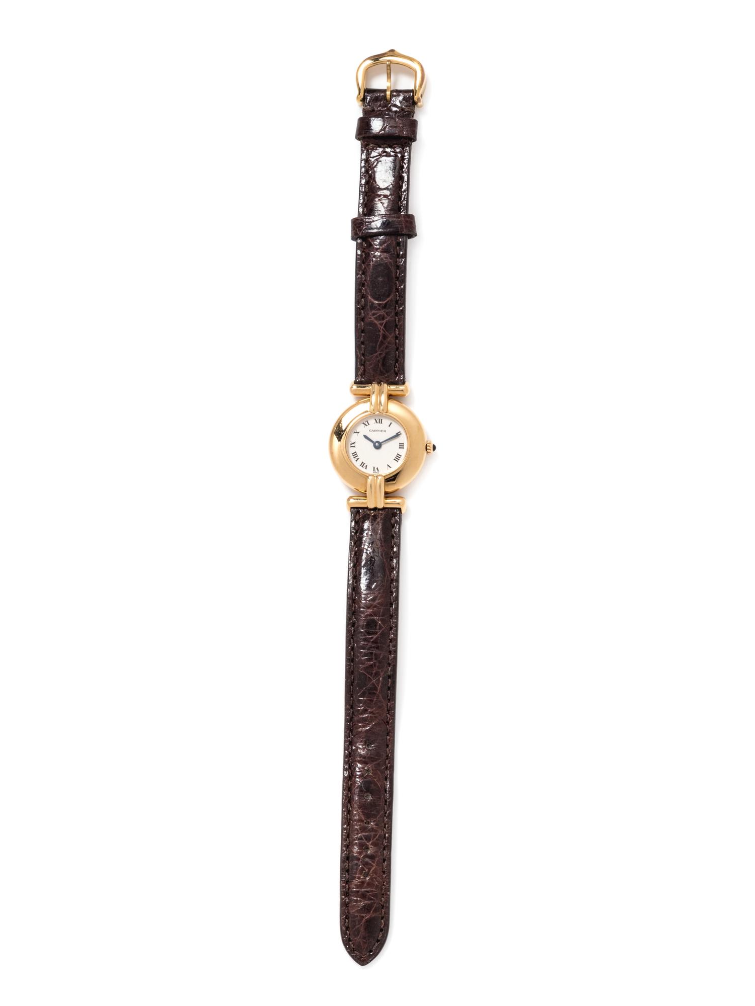 An 18 Karat Yellow Gold 'Rivoli' Wristwatch, Cartier,
