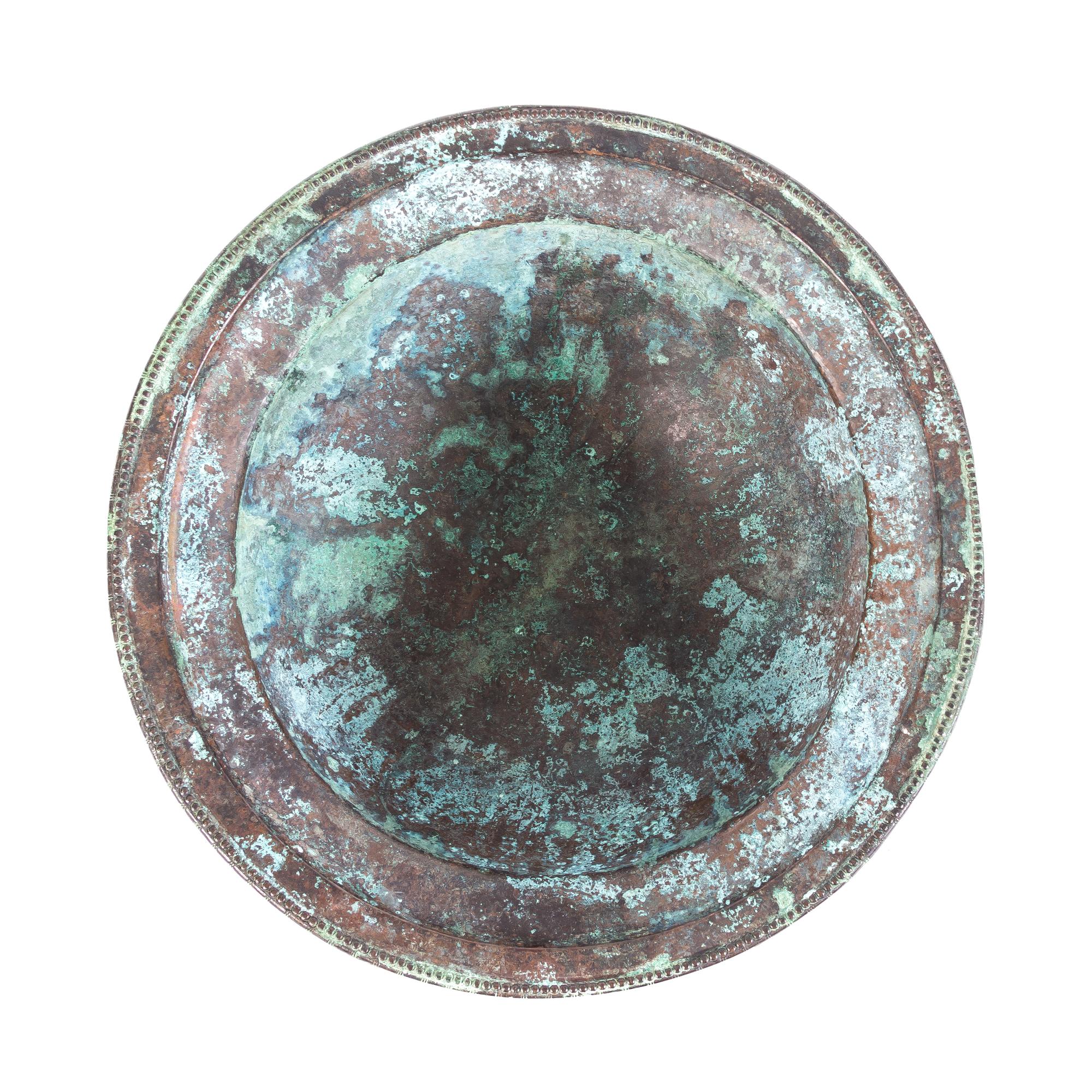 An Italian Bronze Basin Height 39 1/2 x diameter 15 inches. — CHIURAZZI FOUNDRIES, FIRST QUARTER 20TH CENTURY